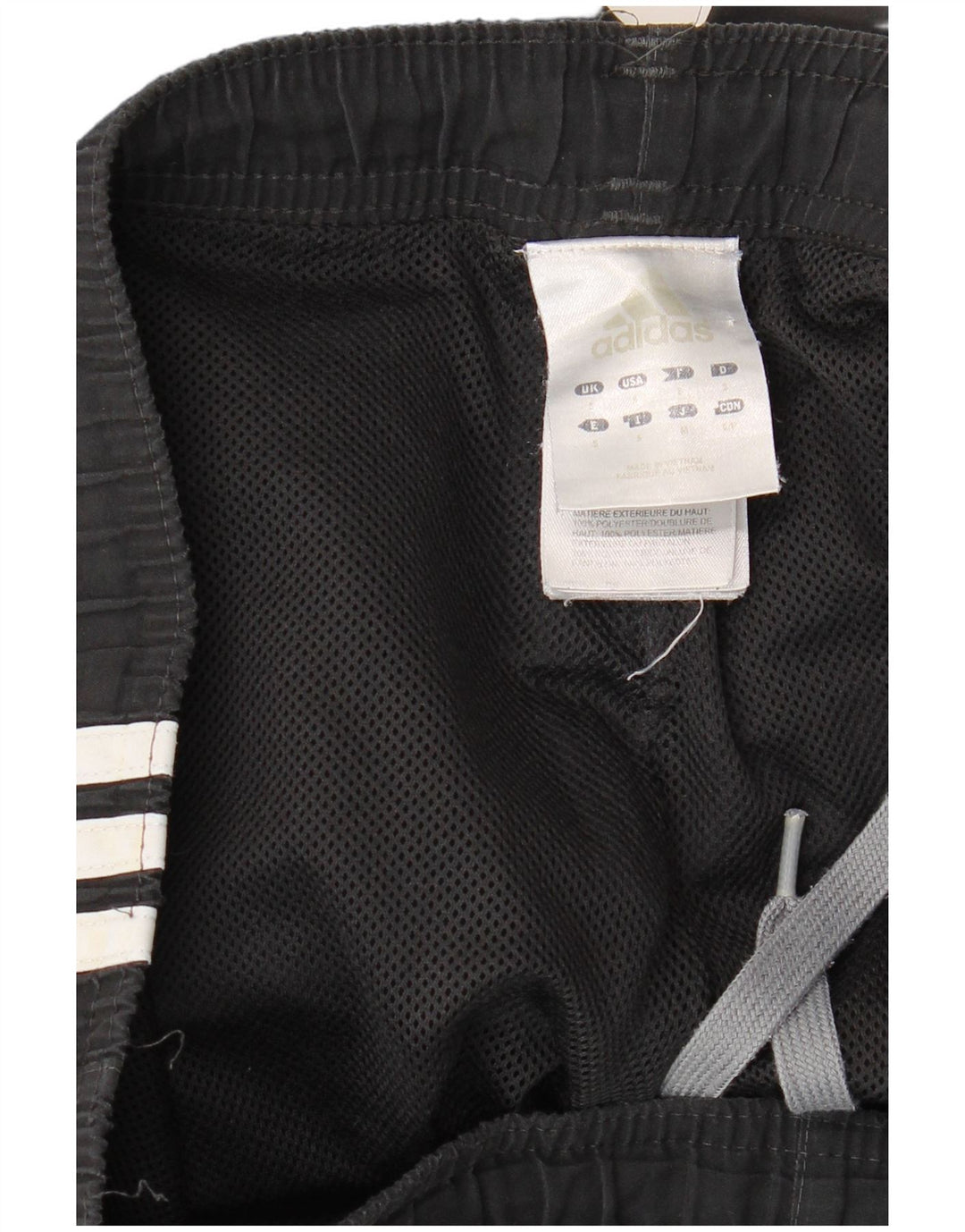 ADIDAS Mens Tracksuit Trousers Joggers Small  Black Polyester