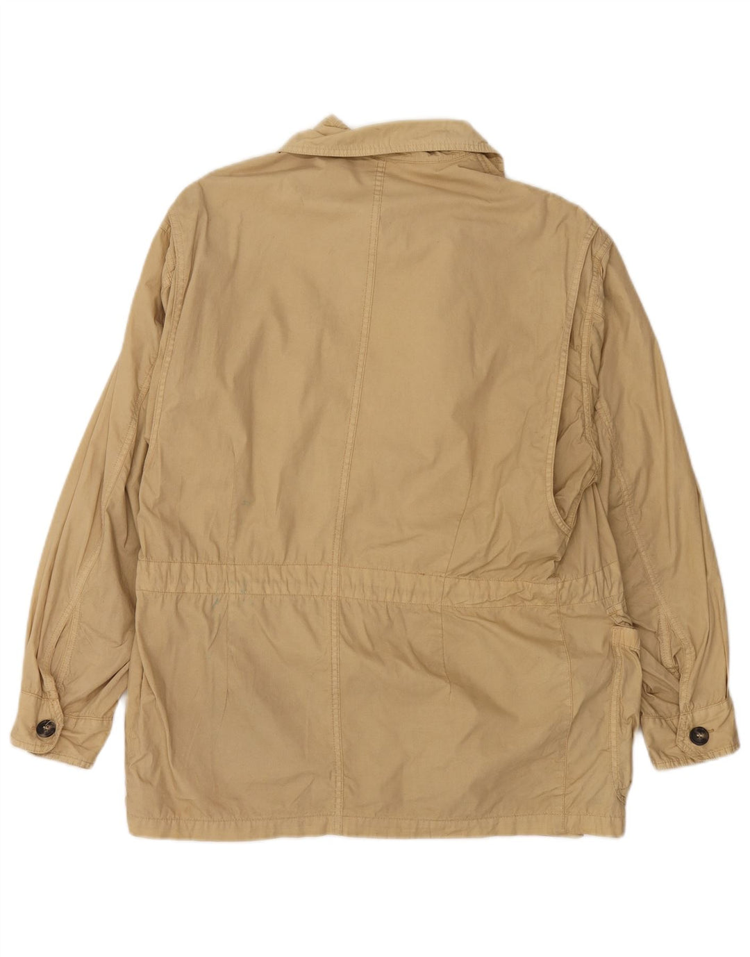 MARLBORO CLASSICS Mens Utility Jacket UK 38 Medium Beige Cotton