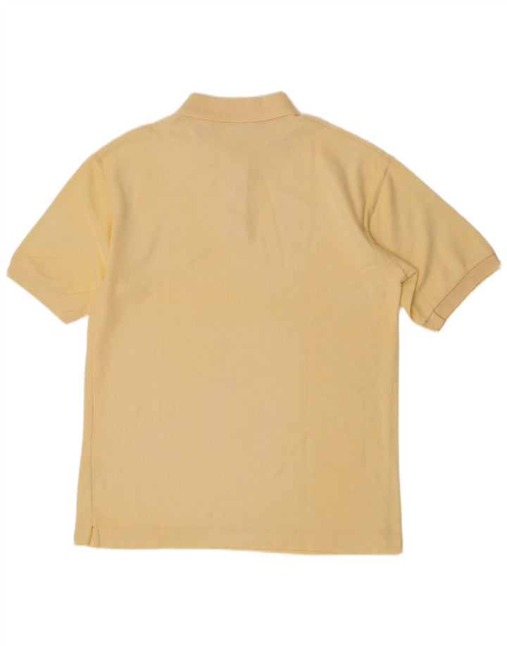 Fila Mens Polo Shirt IT 48 Medium Yellow Cotton