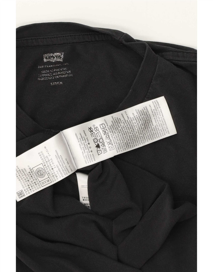 T-shirt grafica da uomo Levi's Top piccola in cotone nero
