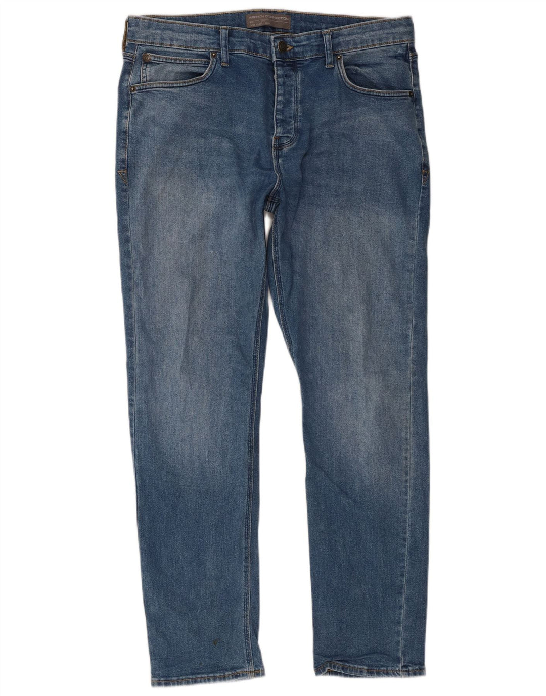 French Connection Mens Slim Jeans W34 L32 Blue Cotton