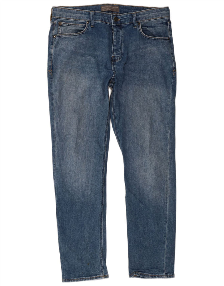 French Connection Mens Slim Jeans W34 L32 Blue Cotton