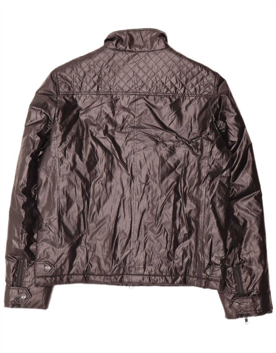 Refrigue Mens Bomber Padded Jacket UK 40 Large Black Polyester