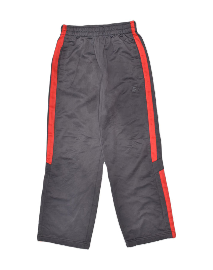 STARTER Boys Tracksuit Trousers 7-8 Years Medium Grey Polyester Sports | Vintage | Thrift | Second-Hand | Used Clothing | Messina Hembry 