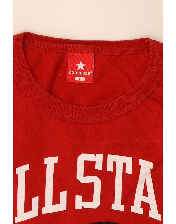 Converse férfi grafikus mellény felső nagy piros pamut