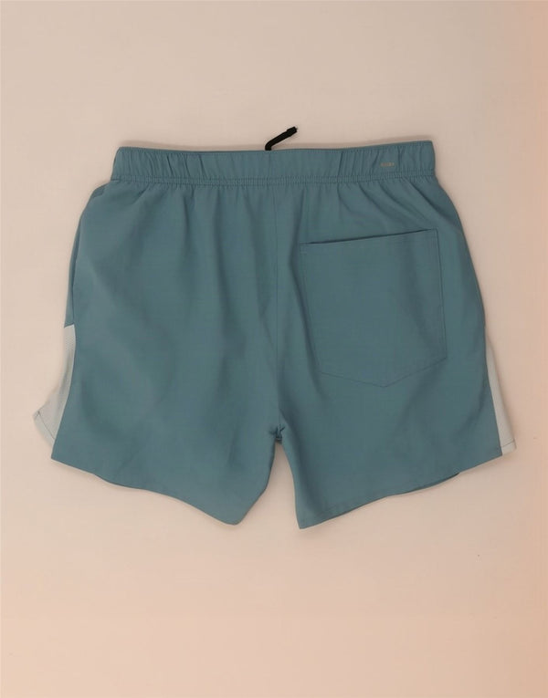 Nike Mens Dri Fit Sport Shorts Small Blue Colourblock Polyester