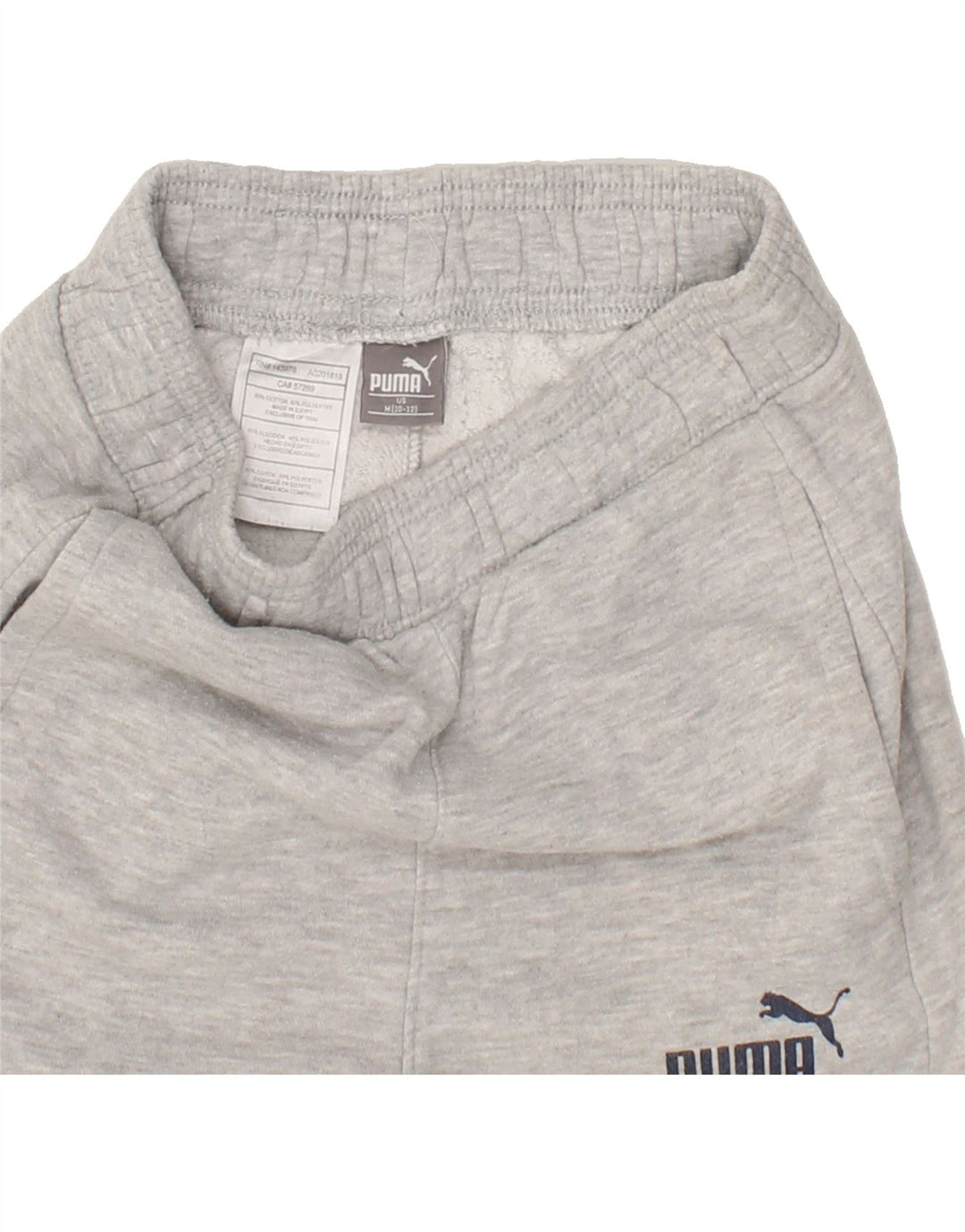 PUMA Boys Graphic Tracksuit Trousers Joggers 10-11 Years Medium  Grey Vintage Puma and Second-Hand Puma from Messina Hembry 