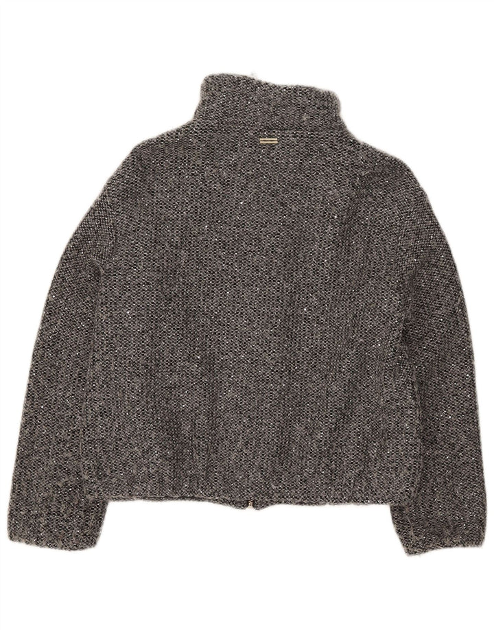 Marella Chaqueta Bomber para Mujer UK 8 Small Gris Moteado Poliéster