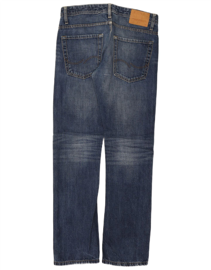 JACK & JONES Mens Straight Jeans W32 L31 Blue