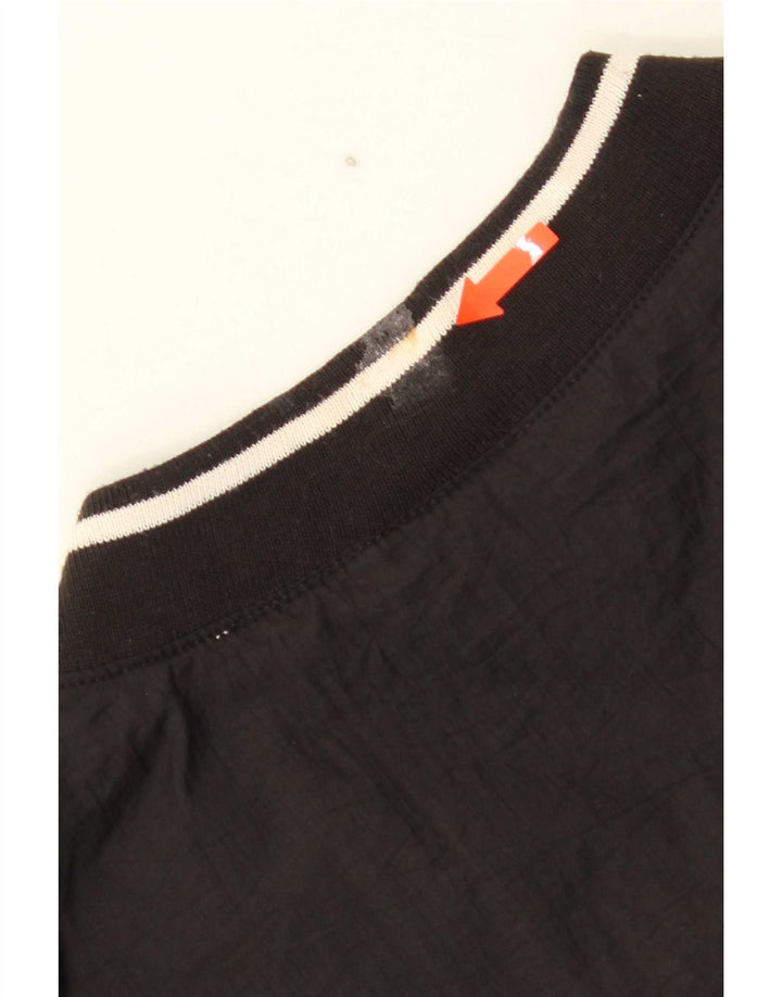 Reebok Mens Pullover Tracksuit Top XL Black Nylon