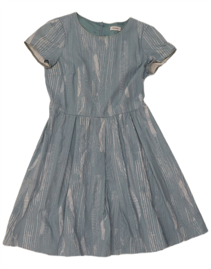 Max & Co. Womens A-Line Dress UK 12 Medium Blue Flecked Acetate