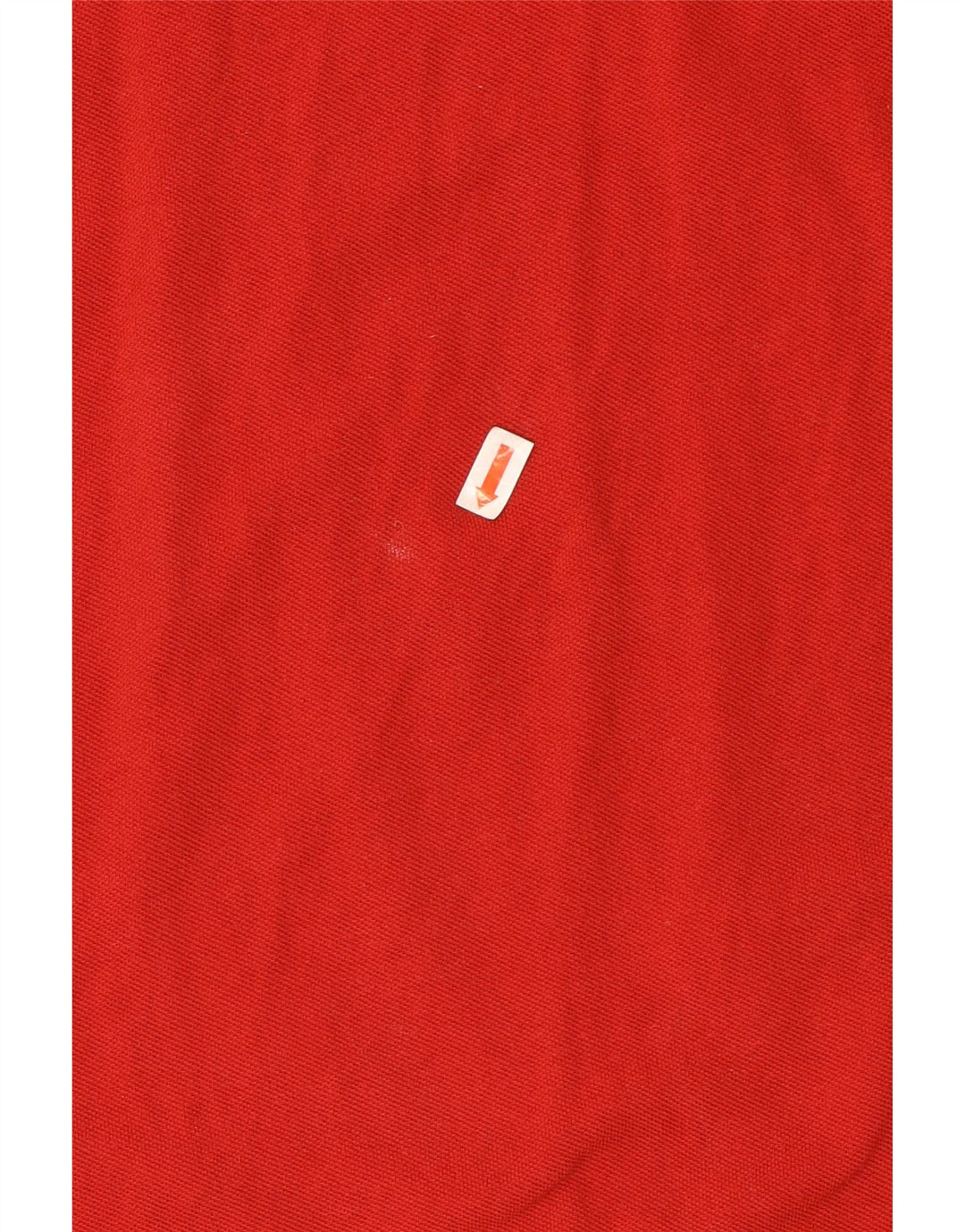 TRUSSARDI Mens Polo Shirt Large Red Cotton