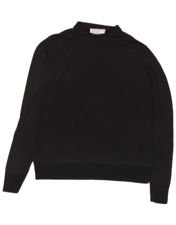 Maglione maglione a collo alto da donna Marks & Spencer UK 10 piccolo nero