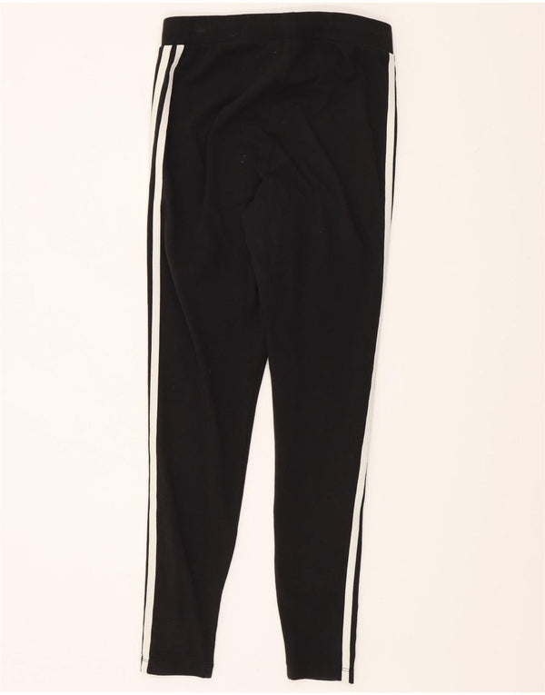 Adidas Womens Leggings UK 14 Large Black Cotton