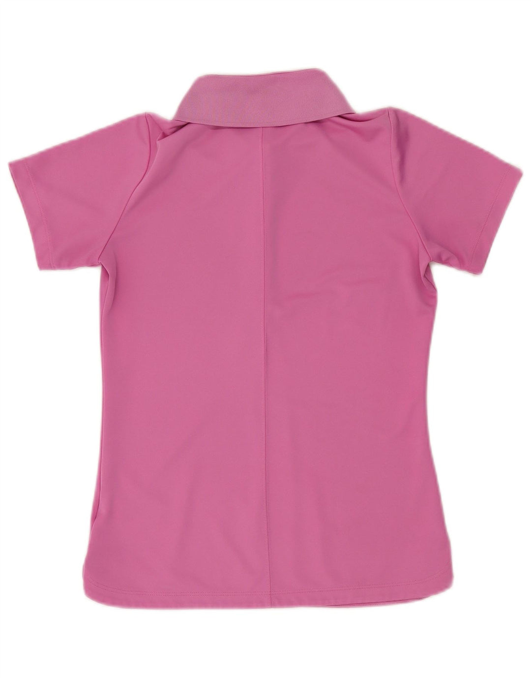 NIKE Womens Dri Fit Polo Shirt UK 12 Medium Pink Polyester