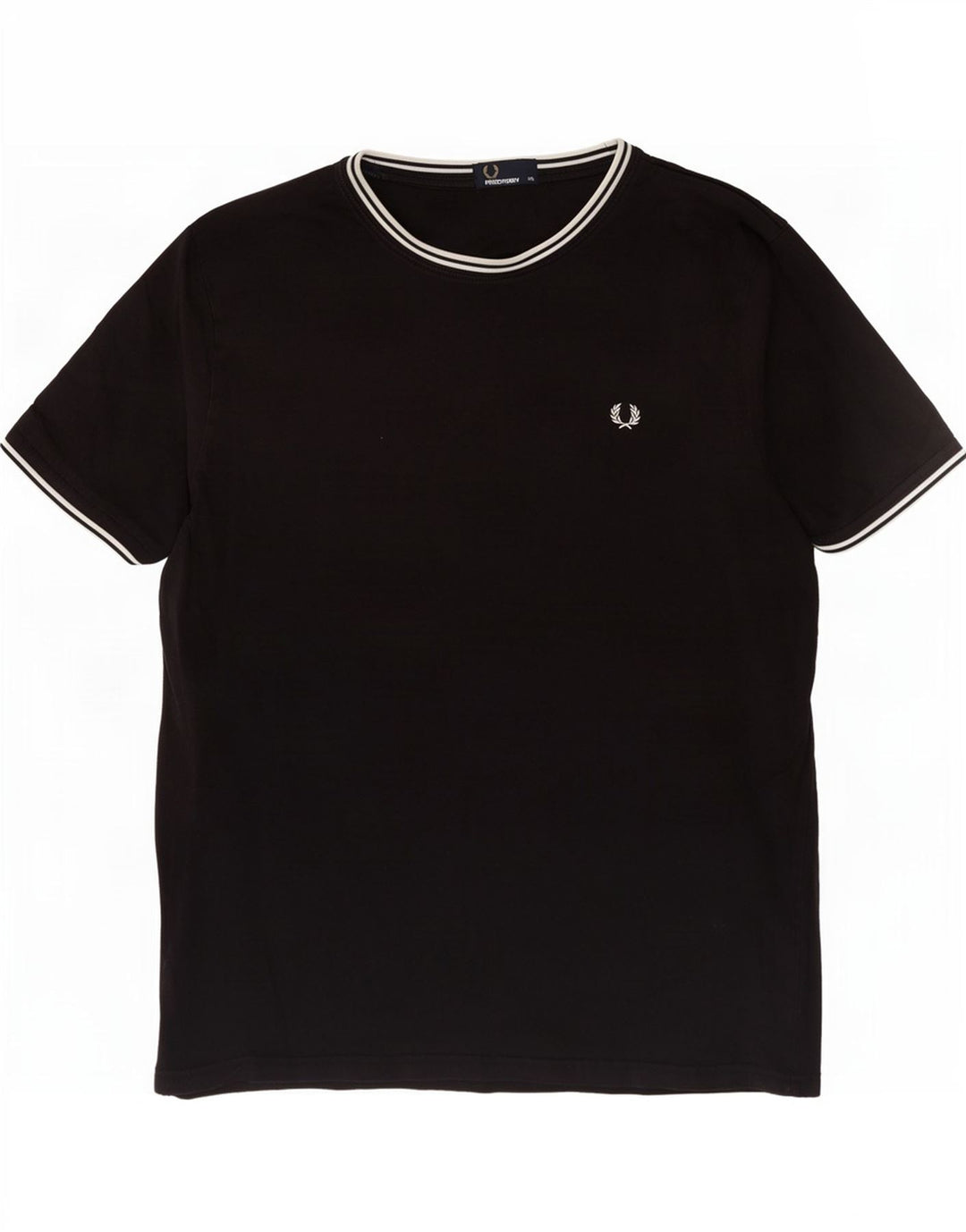 Fred Perry T-Shirt Homme Haut 2XL Noir Coton