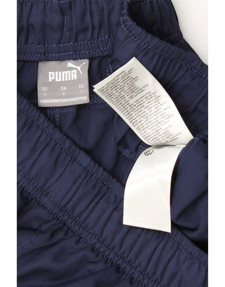 Puma Mens Sport Shorts Large  Navy Blue Polyester