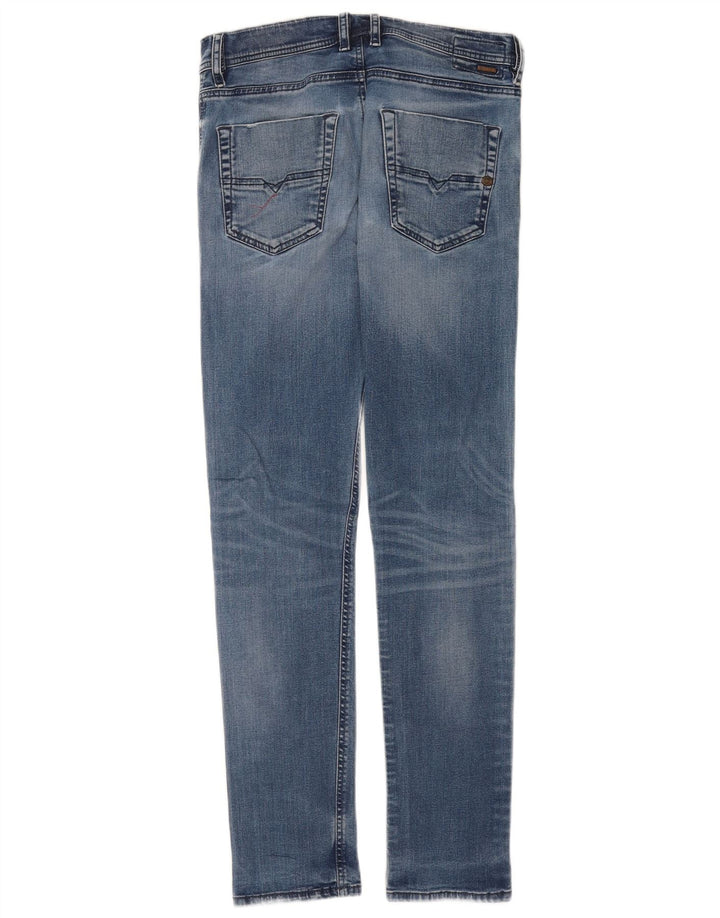 Męskie jeansy Diesel Slim W29 L31 Niebieskie bawełniane