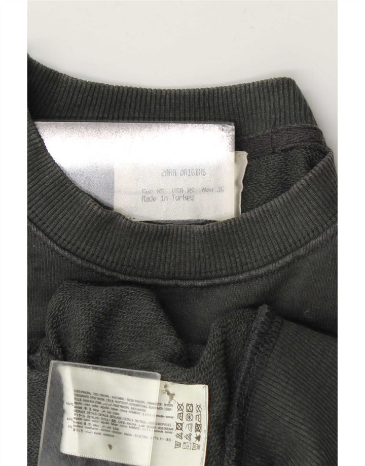 Felpa Zara Uomo Maglione XS Cotone Grigio