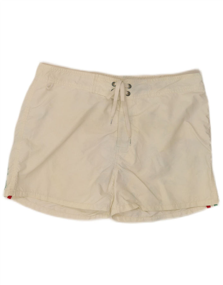 Sundek Herren Badeshorts Mittelweißes Nylon