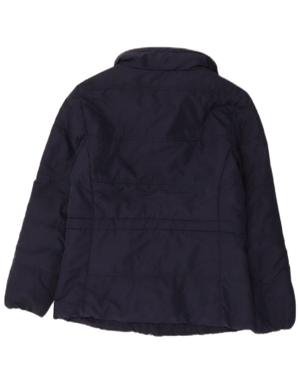 Marks & Spencer Damen Wattierte Jacke UK 10 Small Marineblau Polyester