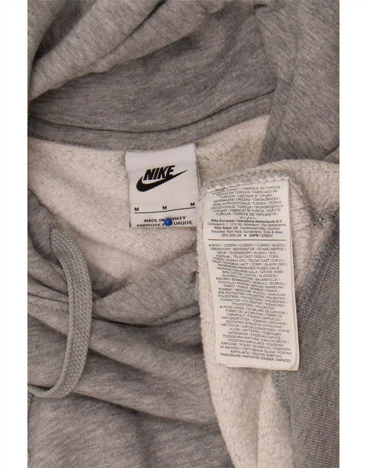 Nike Mens Hoodie Jumper Medium Grey Cotton