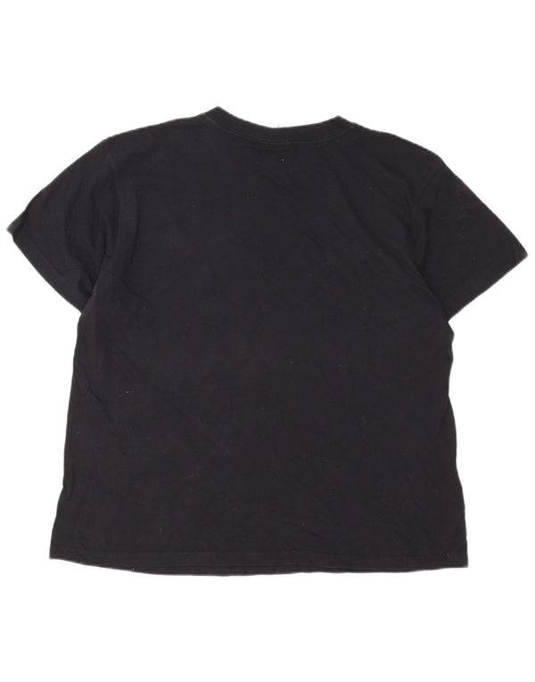 Adidas Mens Graphic T-Shirt Top Medium Black Cotton Sports