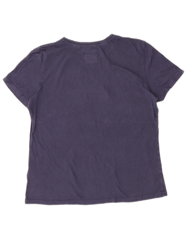 Damski T-shirt z grafiką Superdry Top UK 12, średni granatowy, bawełniany