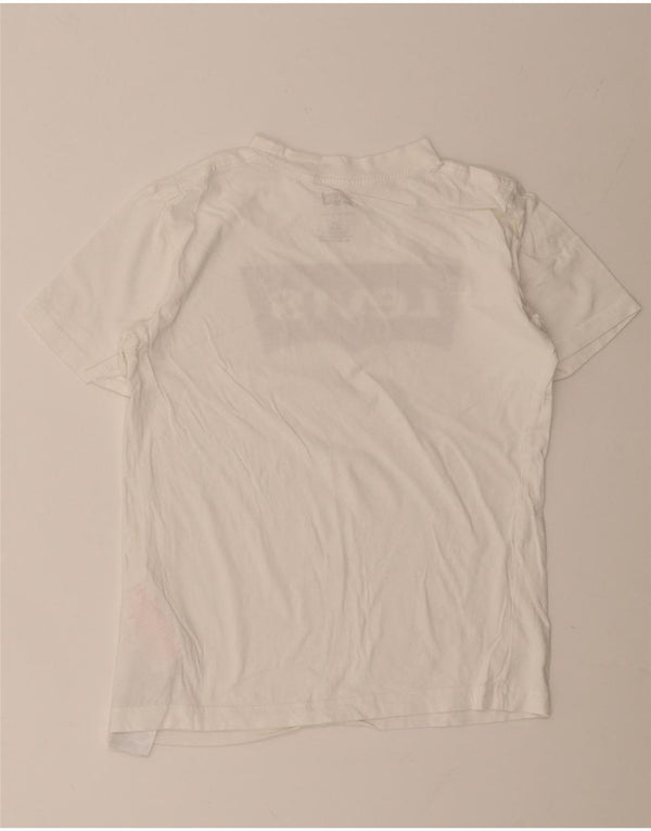 T-shirt grafica per ragazzi Levi's Top 11-12 anni in cotone bianco