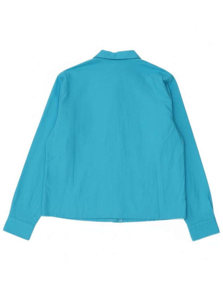 Camicia vintage da donna IT 46 grande blu