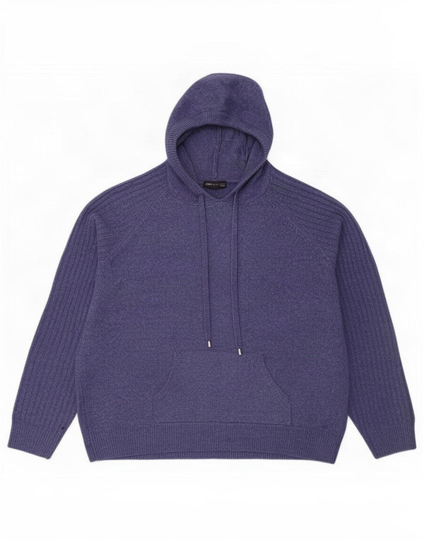 Maglione con cappuccio da donna Marks & Spencer UK 16 Large Purple Flecked