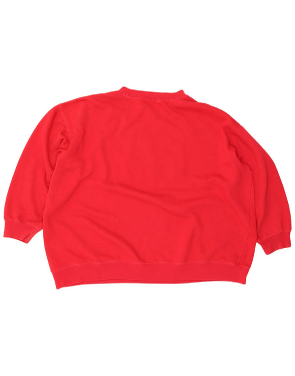 Pulover supradimensionat cu grafic pentru femei Honors UK 22/24 2XL Roșu