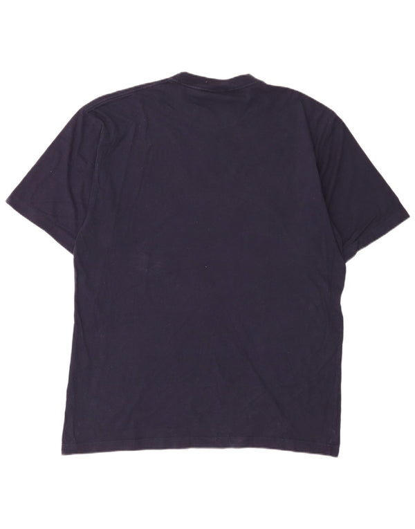Fila Mens Graphic T-Shirt Top XL Navy Blue Cotton