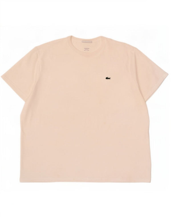 Мужская футболка стандартного кроя Lacoste, размер 9, 4XL, белый хлопок