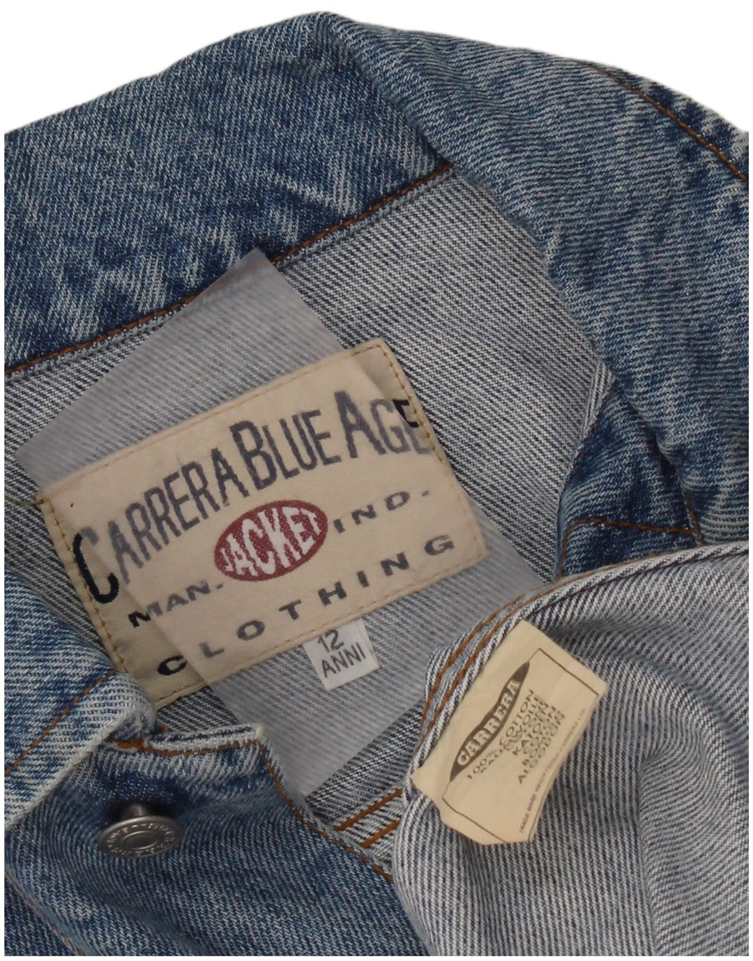 Carrera drenge denimjakke 11-12 år blå bomuld