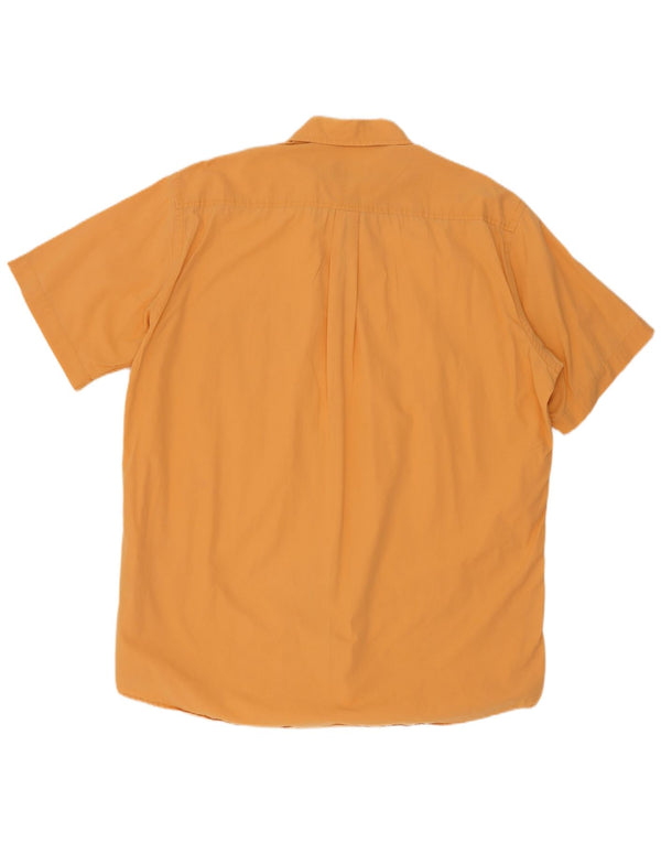 Мужская рубашка Kappa с коротким рукавом 3XL оранжевая, хлопок
