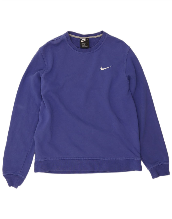 Nike Mens Sweatshirt Jumper Large Blue Cotton