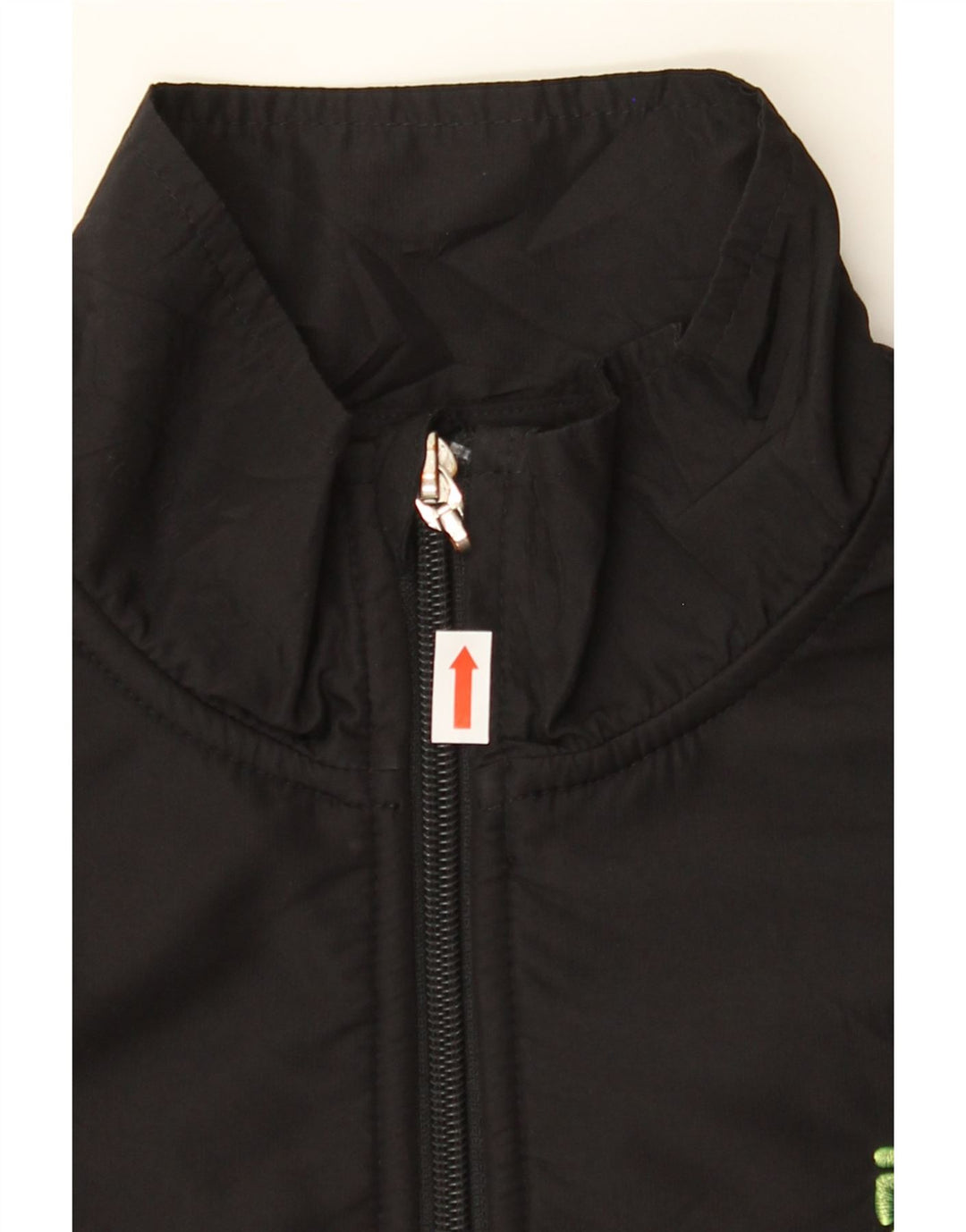 FILA Womens Fleece Jacket UK 14 Medium Black Polyester Vintage Fila and Second-Hand Fila from Messina Hembry 