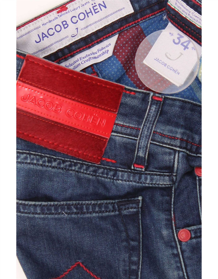 Jacob Cohen Womens Slim Jeans W34 L31 Blue Cotton
