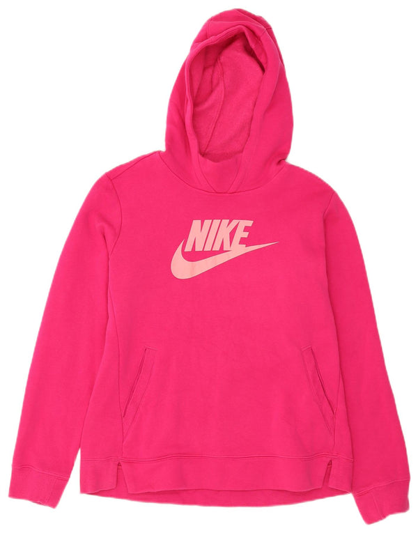 Felpa con cappuccio grafica Nike per ragazze 13-14 anni XL in cotone rosa