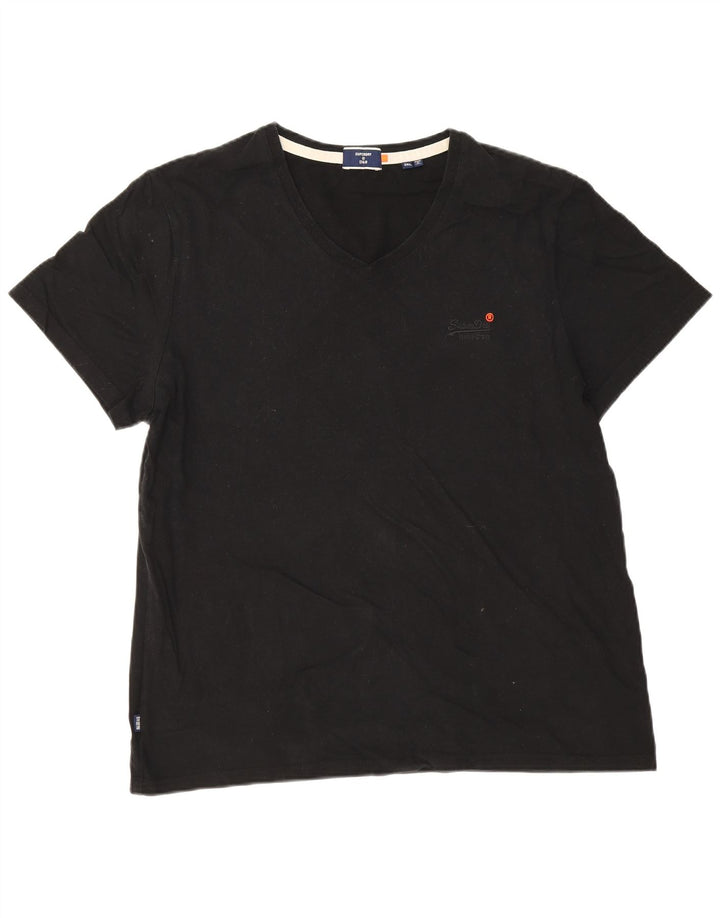Superdry Mens T-Shirt Top 3XL Black