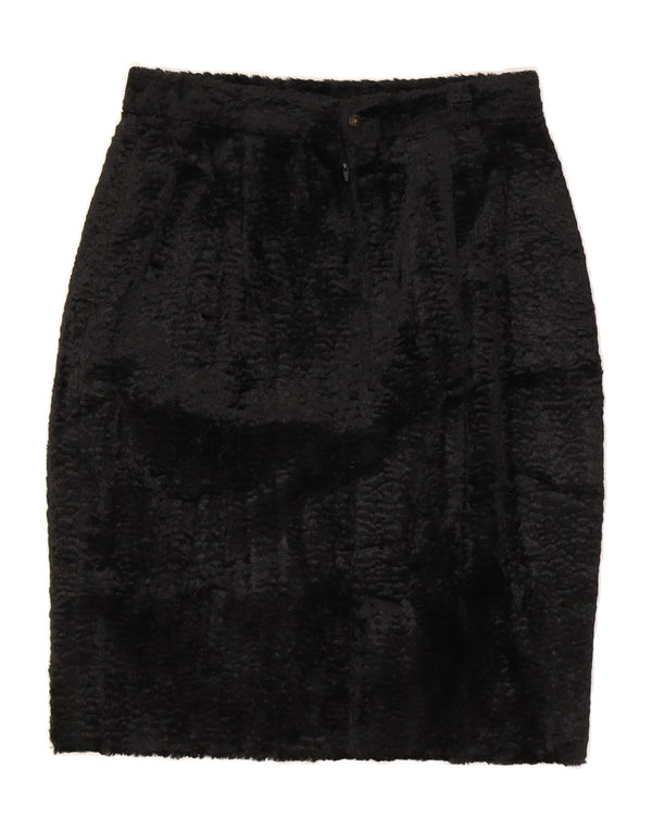FENDI Womens Pencil Skirt IT 44 Medium W28 Black Rayon