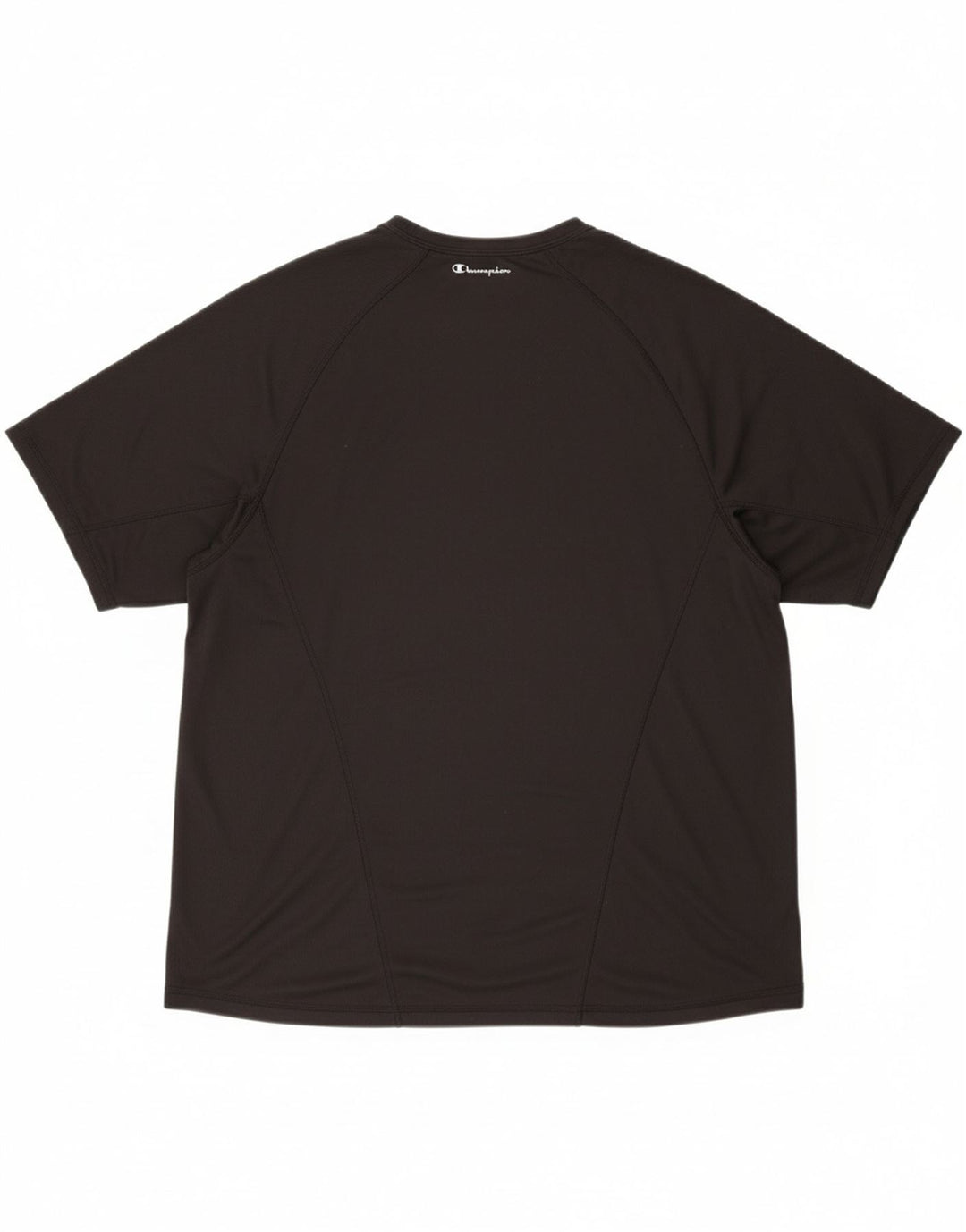 CHAMPION Mens T-Shirt Top 2XL Black Polyester Vintage Champion and Second-Hand Champion from Messina Hembry 