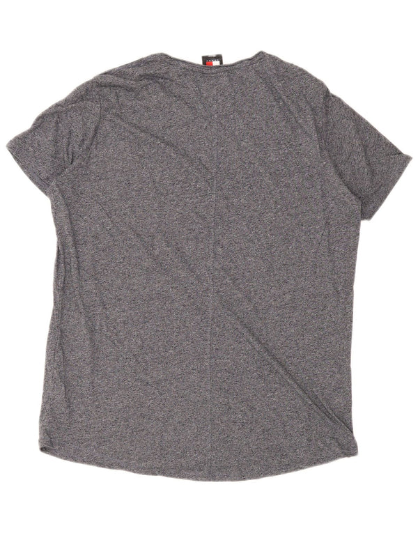 Tommy Hilfiger Mens T-Shirt Top 2XL Grey Flecked Cotton
