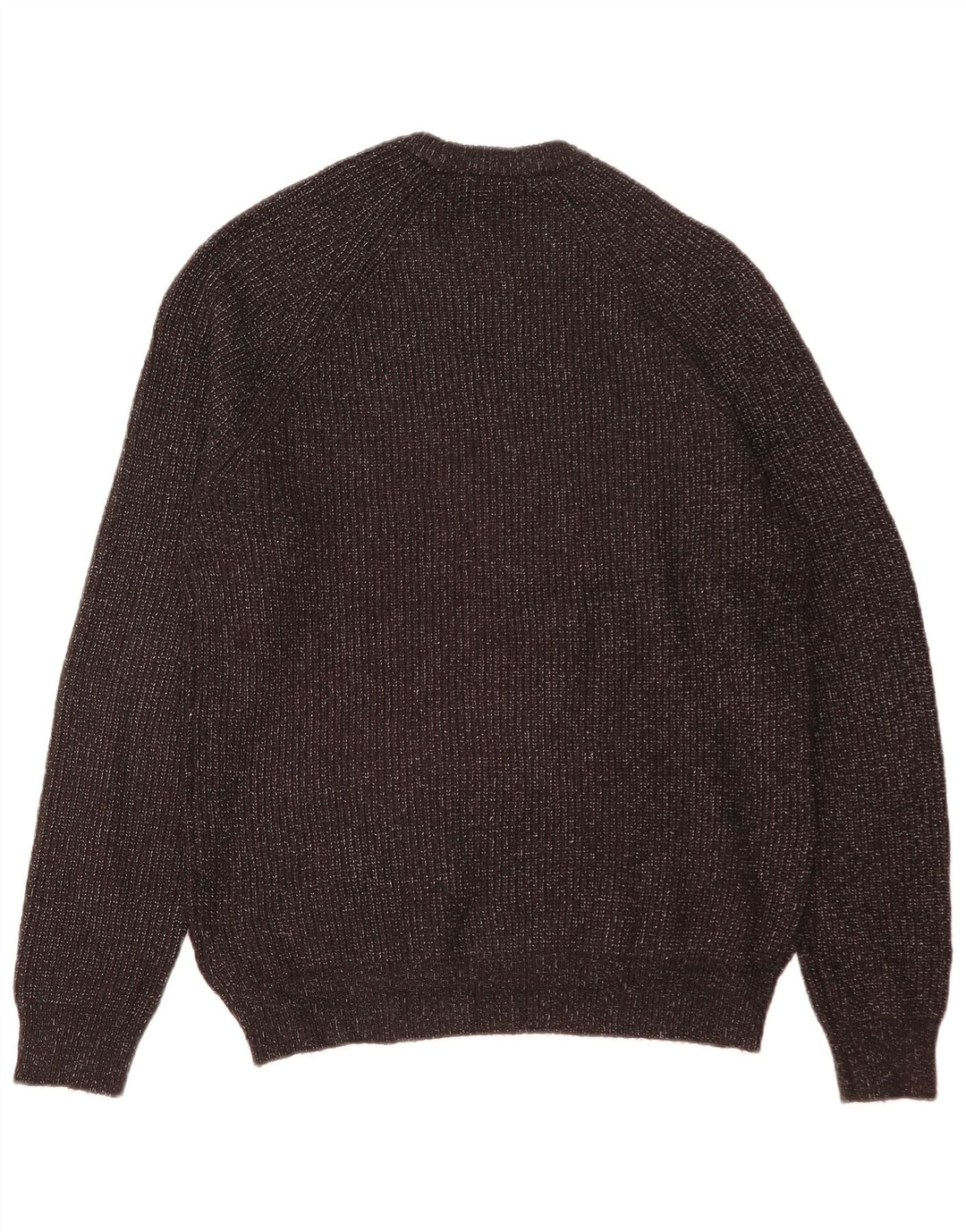 Maglione maglione girocollo da uomo Marks & Spencer medio nero screziato