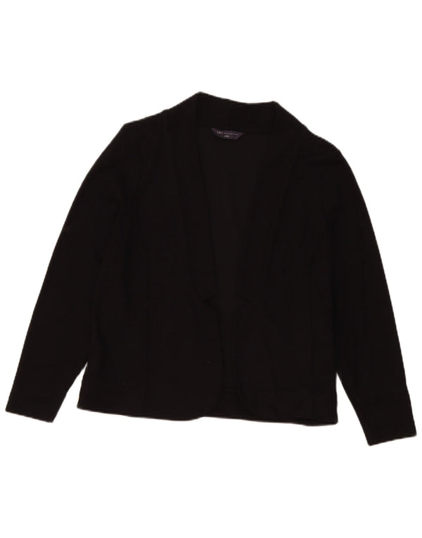 Maglione cardigan aperto Petite da donna Marks & Spencer UK 18 XL viscosa nera