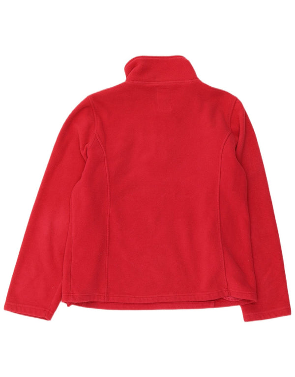 Crew Clothing Womens Zip Neck Fleece Jumper UK 12 Medium Pink Polyester