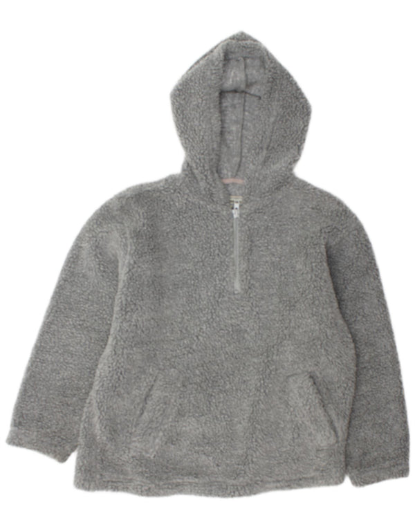 Maglione in pile da uomo con cappuccio e zip Fishbone, grande poliestere grigio