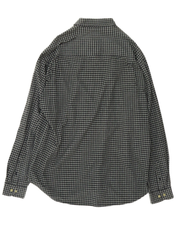 Tom Tailor Mens Shirt 2XL Green Check Cotton