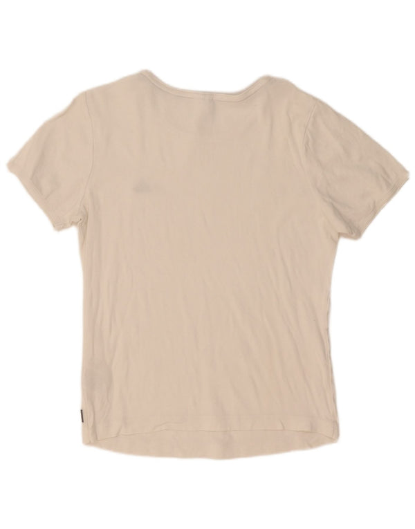 Adidas Womens T-Shirt Top UK 18 XL White Cotton